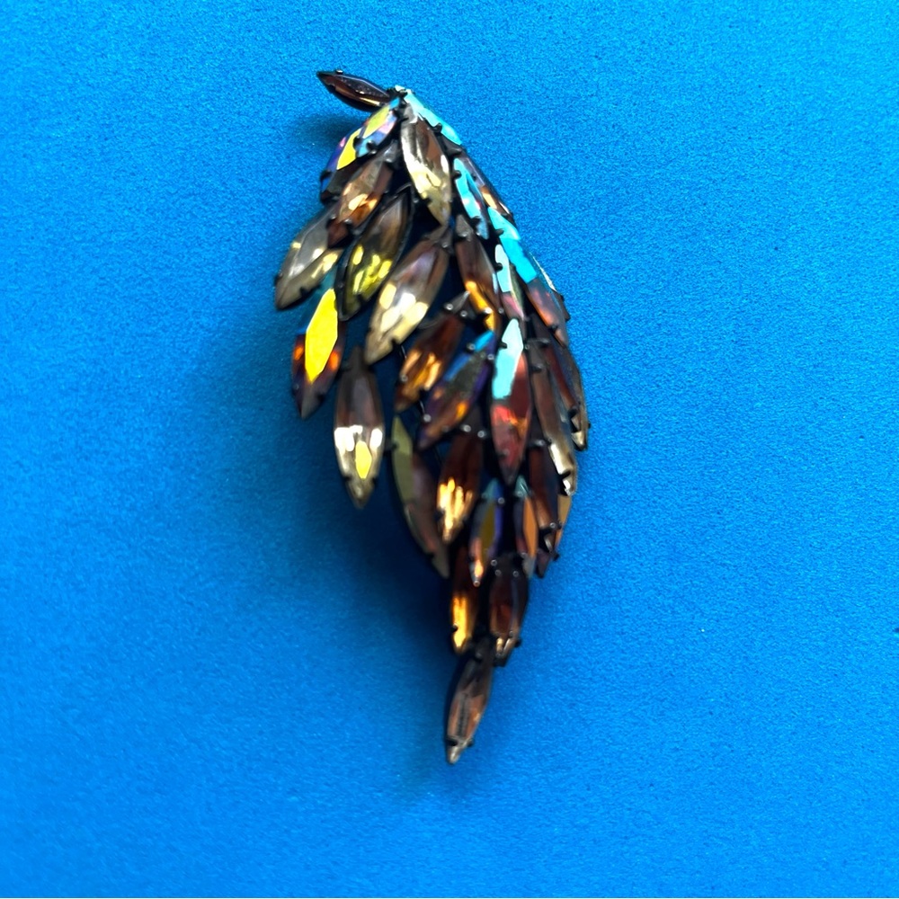 Sherman Vintage Brooch Pin Rhinestone Brooch
